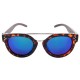 Polarized Wood Sunglasses - Blue Blowfish