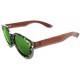 Polarized Wood Sunglasses - Green Turtle