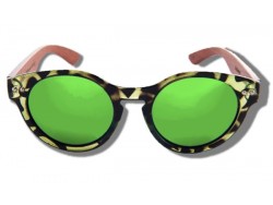 Gafas de Sol de Madera - Green Turtle