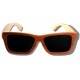 Polarized Wooden Sunglasses - Golden Arrow Frog