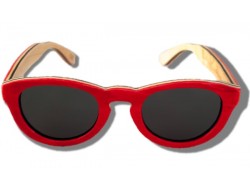 Gafas de Sol de Madera - Red Dragonfly