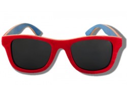 Gafas de Sol de Madera - Red Chameleon