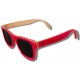 Polarized Wooden Sunglasses - Flamingo