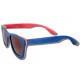 Polarized Wooden Sunglasses - Blue Chameleon