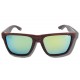 Polarized Wood Sunglasses - Green Mamba