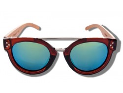 Gafas de Sol de Madera - Blue Stingray