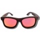 Polarized Wood Sunglasses - Orange Grizzly
