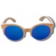Polarized Wood Sunglasses - Blue Lynx