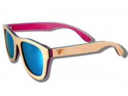 Polarized Wooden Sunglasses - Beige Chameleon